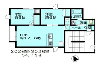 アメリ若林駅前【3階】の間取り