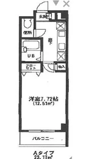 パルテール大久保【2階】の間取り