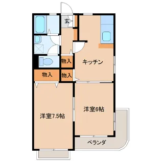 ルナシェ・モア【3階】の間取り