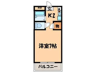 シェルブライト三番館【2階】の間取り