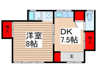 山田荘【1階】の間取り