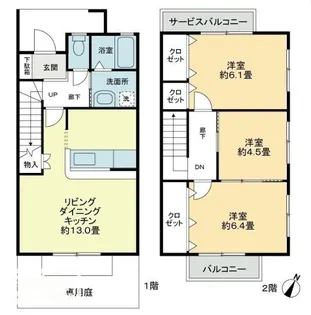 Musea八幡Bの間取り