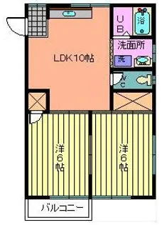 片山コーポラス【2階】の間取り