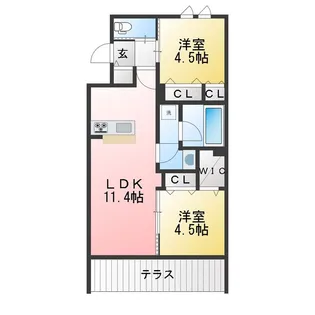 SHELL COAST【1階】の間取り