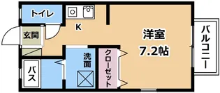 エスポワールセタ【2階】の間取り