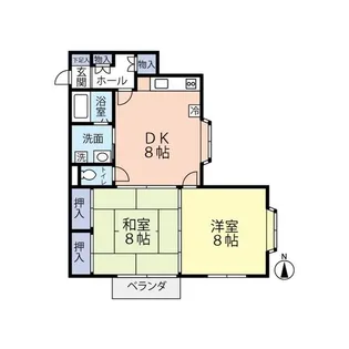 ローレンスパークA棟【2階】の間取り