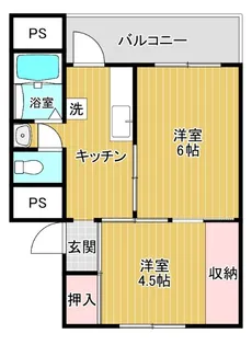 サクラハウス桜谷1号棟【2階】の間取り