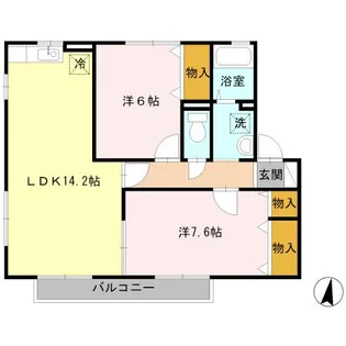 サニーコート【2階】の間取り