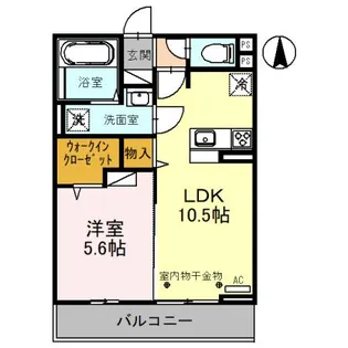 SOLUTIONS IX (ソリューションズナイン)【2階】の間取り