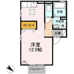 パセオ本宮【1階】の間取り