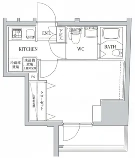 ルフレプレミアム川崎【2階】の間取り