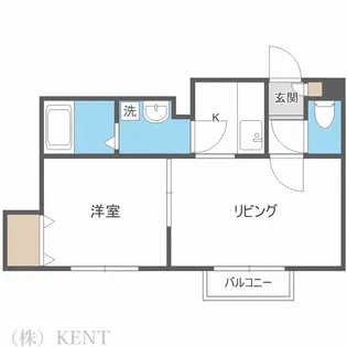 CCR八軒【3階】の間取り