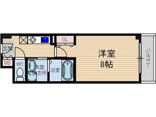 シャンピアコート茨木【8階】の間取り