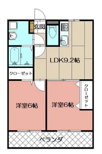 LEONE黒崎南【1階】の間取り