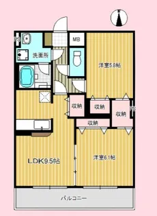 パミール大成【2階】の間取り