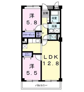 サンリット・プレイス【2階】の間取り
