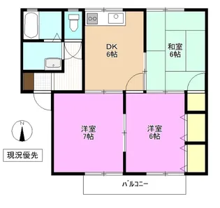 ランズエンド【2階】の間取り