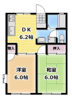 パルテールB棟【1階】の間取り