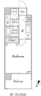 BluRock豊洲【2階】の間取り