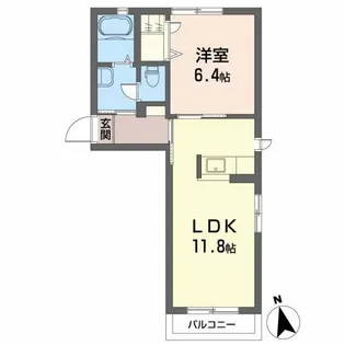 リバーサイドサカエ【2階】の間取り