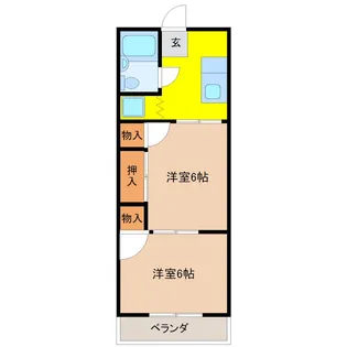 MIUMIU城東【2階】の間取り