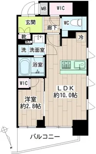 シェフルール鶴見ステーションワン【7階】の間取り