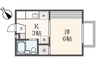 シェモア喜多見【2階】の間取り