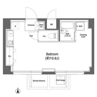コンフォリア東中野【6階】の間取り