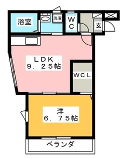 ソレイユ富水【1階】の間取り