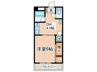 コーポ能登大塚【3階】の間取り