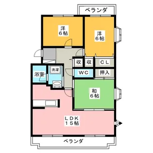 グランディール【2階】の間取り