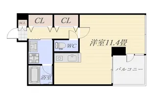 アークネスト高見馬場【4階】の間取り
