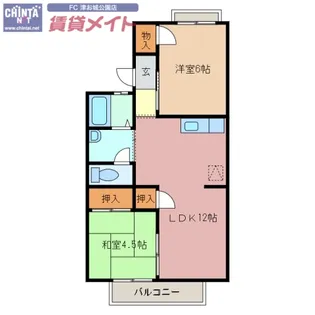 サンシティ【2階】の間取り