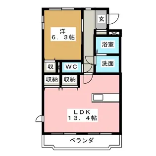 エスペランサ・アイ【2階】の間取り
