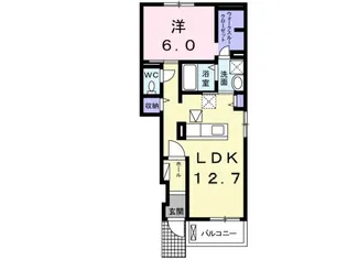 グランつくばI【1階】の間取り