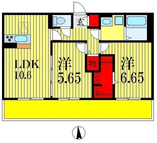 フィオーレ【3階】の間取り