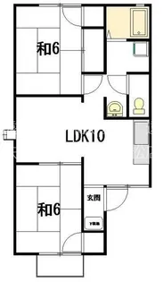 ハピネスエル【2階】の間取り
