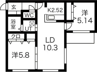 Alta Marea【1階】の間取り
