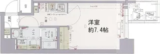 リンクス大阪城SOUTHレジデンス【8階】の間取り