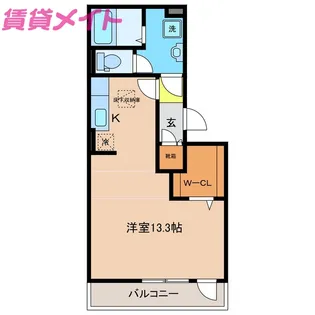エレガンシア【1階】の間取り