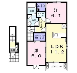 グレイスI【2階】の間取り