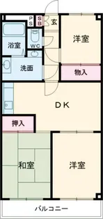 総業水戸第二ハイム【3階】の間取り