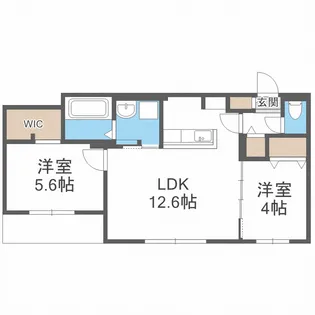 casaAT月寒中央【4階】の間取り