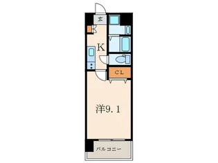 DAIMON HILLS勝山公園【7階】の間取り