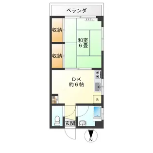 中島ビル【3階】の間取り