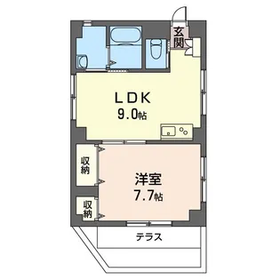 オリーブ【3階】の間取り