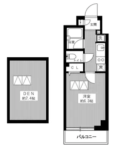 ブライズ新宿中井【1階】の間取り
