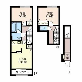 グリーンスクエア【2階】の間取り