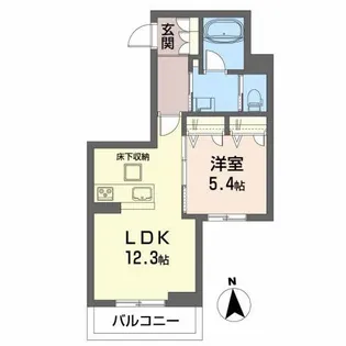 Abbandono【1階】の間取り