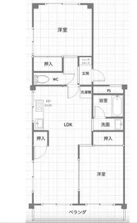 ユナイテッド碩田【3階】の間取り